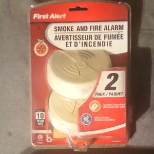 Smoke and Fire Alarm 2-Pack - Cream